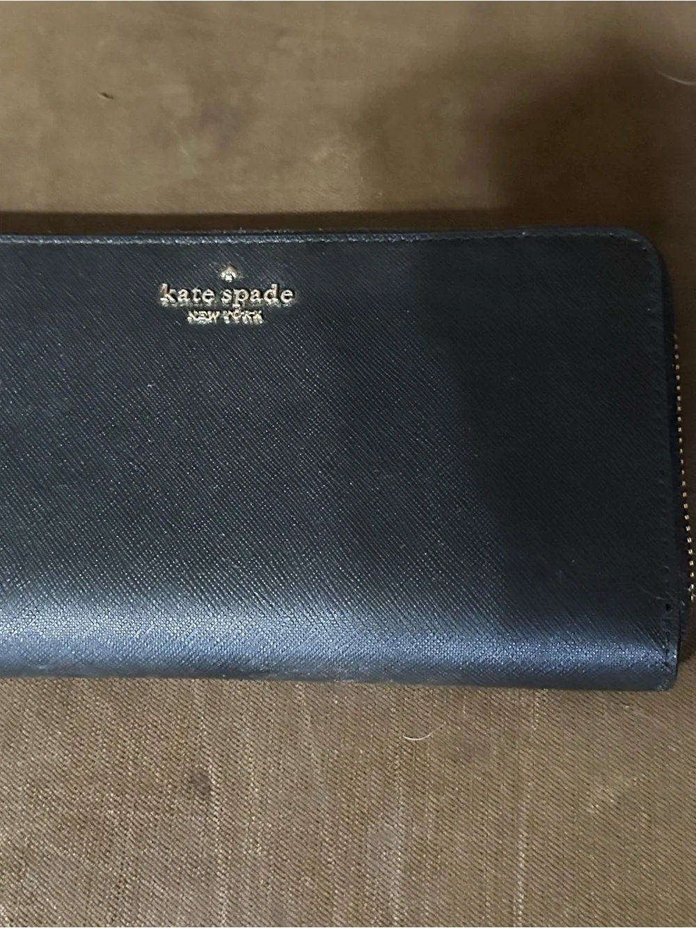 kate spade Black Saffiano Leather Satchel with Matching Wallet Set